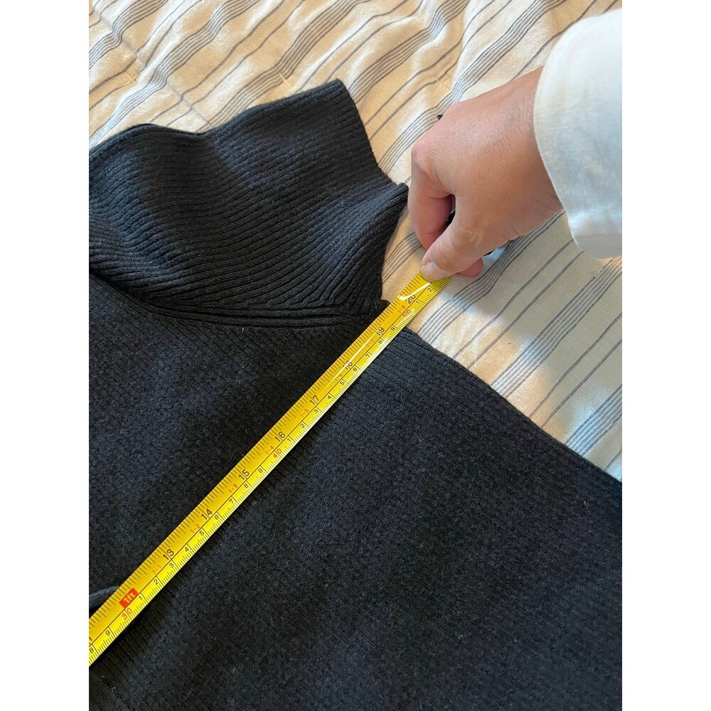 Abercrombie & Fitch Short Sleeve Tie-Front Black Cardigan Women’s Size Large - Picture 11 of 12
